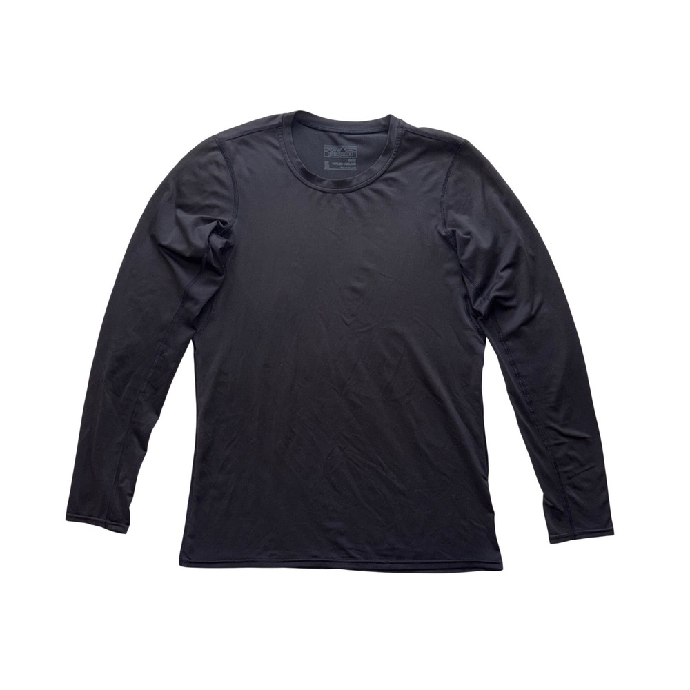 PATAGONIA Capilene Daily Baselayer Mens XS Black Long Sleeve Shirt 45281